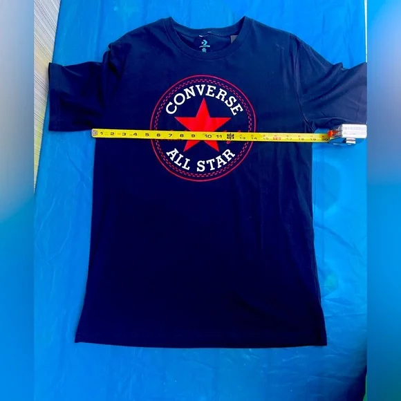 Converse Navy Blue and Red Men's T-Shirt new with tags size S - Picture 3 of 10